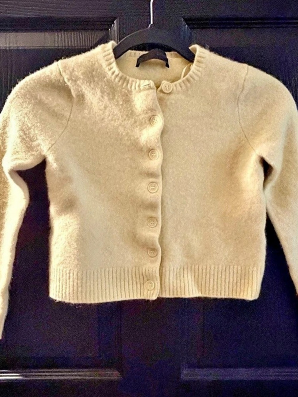 Kids Zara butter yellow Button-Front Cardigan